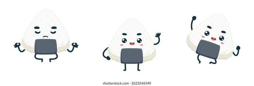 Set Mascot images Cute Icons