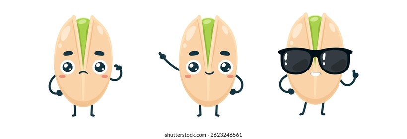 Set Mascot images Cute Icons
