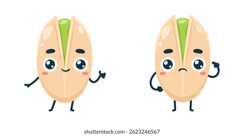 Set Mascot images Cute Icons
