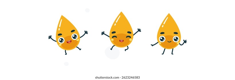 Set Mascot images Cute Icons
