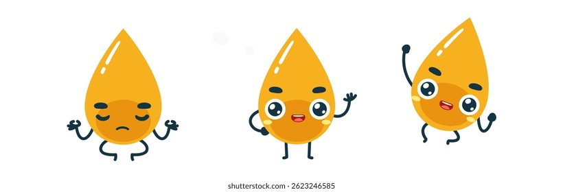 Set Mascot images Cute Icons