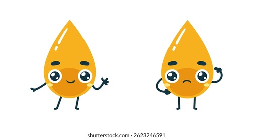 Set Mascot images Cute Icons