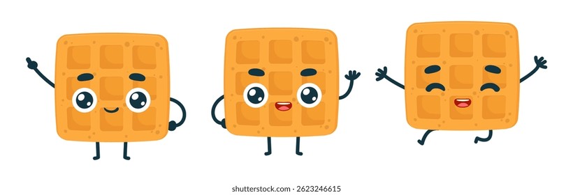 Set Mascot images Cute Icons
