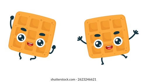 Set Mascot images Cute Icons