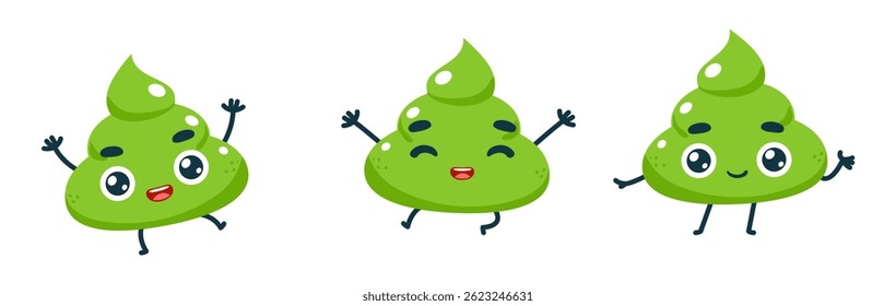 Set Mascot images Cute Icons