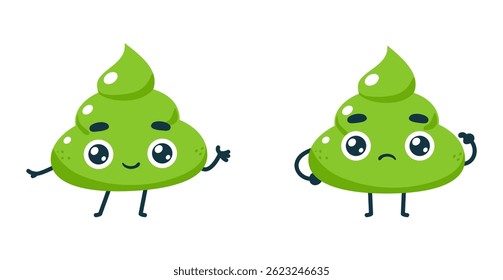 Set Mascot images Cute Icons