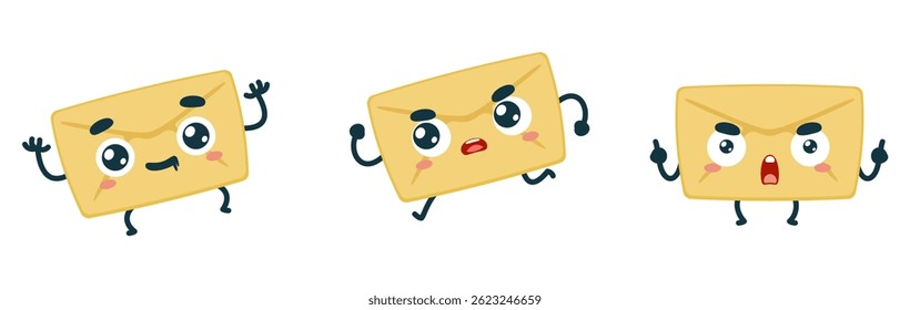 Set Mascot images Cute Icons