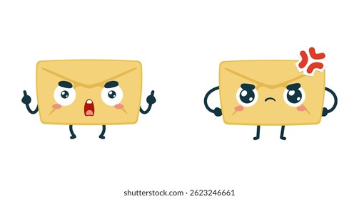 Set Mascot images Cute Icons
