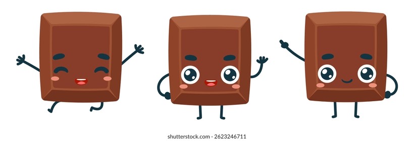 Set Mascot images Cute Icons