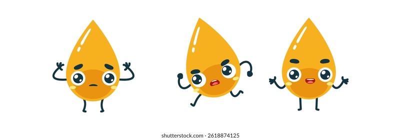 Set Mascot images of the Yellow Liquid	