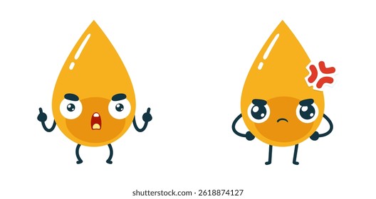 Set Mascot images of the Yellow Liquid	