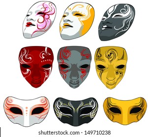 set of masks