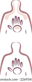 un conjunto de iconos de masaje