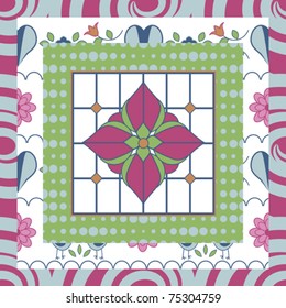 Set of matching repeating patterns - vector