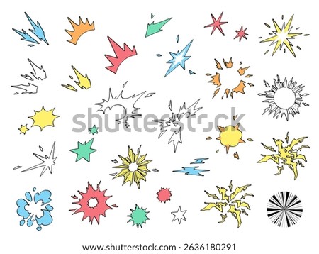 A set of materials for shock effects with borders