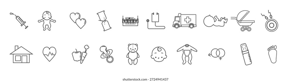 set of maternity vector illustration