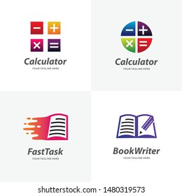 Set Math and Education of Logo Design Templates