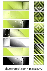 set of maze backgrounds, modern vector concept