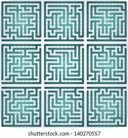 Set of Maze for kids