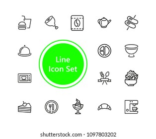 Set of Meal Line Icons