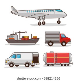 set of means of transportation