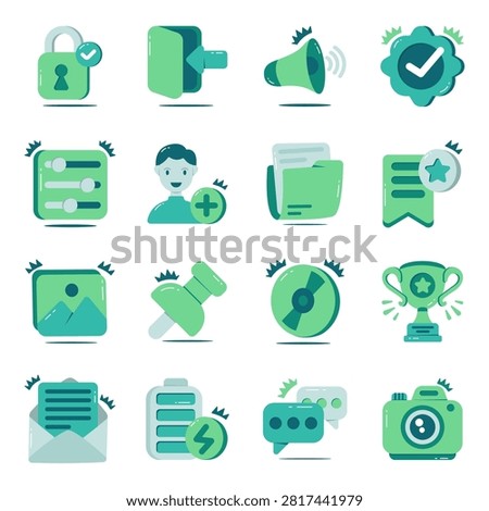 Set of Measurement Flat Icons

