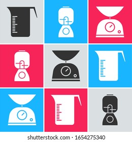 Icono de Juego de Medición, Blender y Escala. Vector