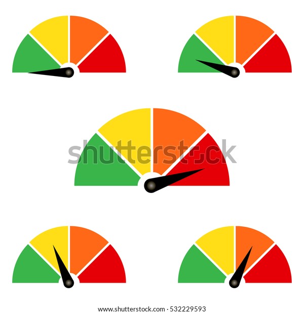 Set Measuring Icons Easy Normal Hard Stock Vector (Royalty Free ...