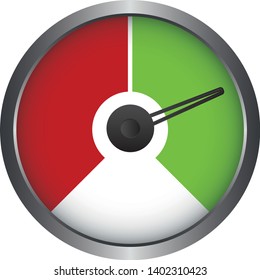 Set of Measuring Vector Icons - 2 Segments - Speedometer - Easy Normal Hard