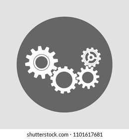 A set of mechanical gears