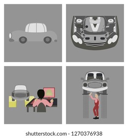 Set Mechanical services of car