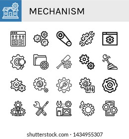 Juego de iconos de mecanismos como Configuración, Configuración, Marchas, Engranaje , mecanismo