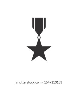 Set of medal icon vector for veterans day illustration design 