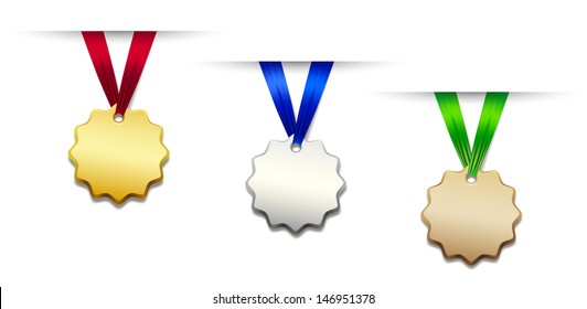 Set of medals