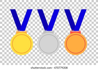 Set of Medals, First Second and Third Winner
