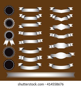 Set of medals and ribbons.