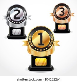 Set of Medals. vector illustration