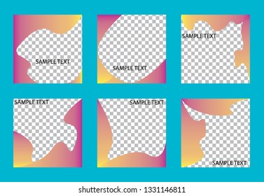 Set media banners with discount offer. Shopping background, label for business promotion. Can be used for website and mobile website banners, web design, posters, email and newsletter designs.