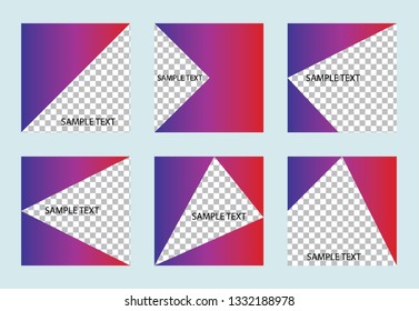 Set media banners with discount offer. Shopping background, label for business promotion. Can be used for website and mobile website banners, web design, posters, email and newsletter designs.