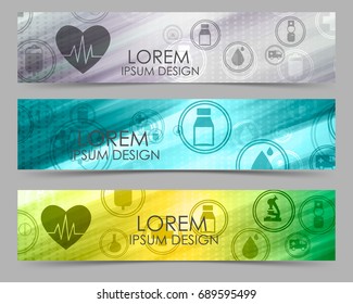  set of medical Banners
