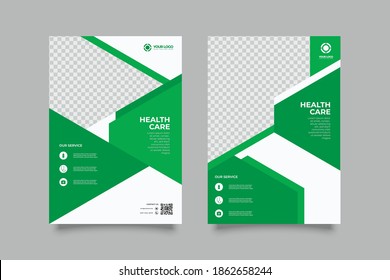 
Set of medical brochure, annual report, flyer design templates in A4 size. Vector illustrations for medical, healthcare, pharmacy presentation, document cover and layout template designs.