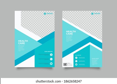 
Set of medical brochure, annual report, flyer design templates in A4 size. Vector illustrations for medical, healthcare, pharmacy presentation, document cover and layout template designs.