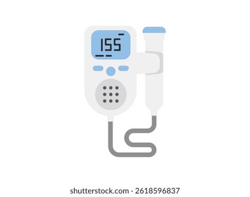 set of an Medical Device Fetal Doppler Illustration