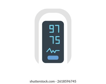 set of an Medical Device Pulse Oximeter Illustration