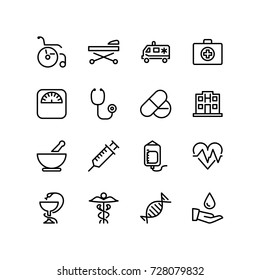 Set of medical equipments and facilities