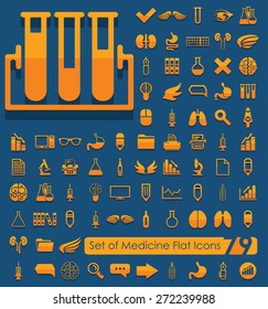 Set of medical flat icons