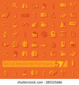 Set of medical flat icons