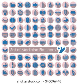 Set of medical flat icons