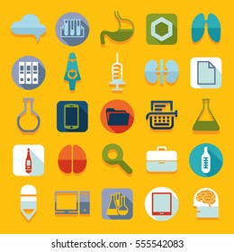 Set of medical flat icons