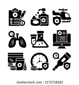 Set of Medical and Healthcare, vector icons. Premium quality symbols.